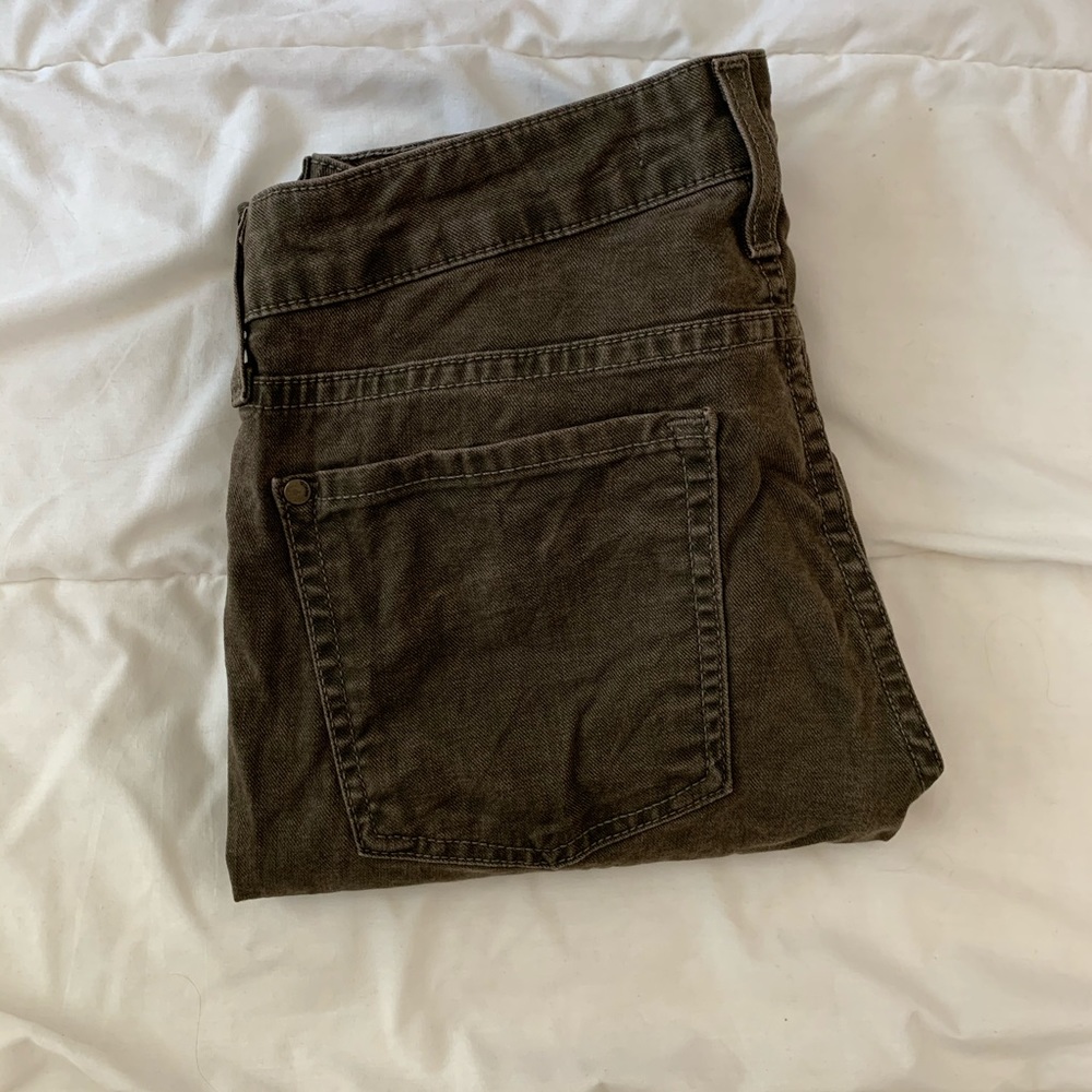 Vince Olive Green Skinny Jeans